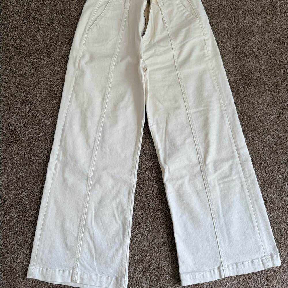 PAIGE Off-White Denim Pants